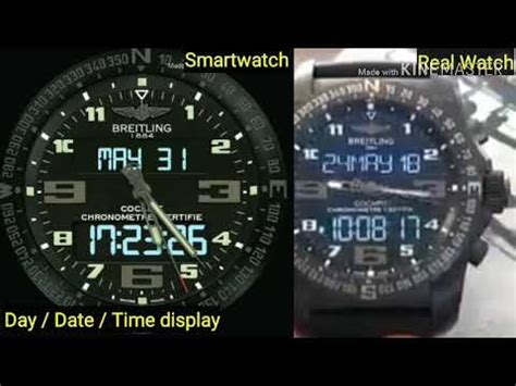 breitling smartwatch youtube|breitling smartwatch face.